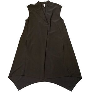 LAST TANGO Woven Pointed End Tank Dress black Size Small Style 1023